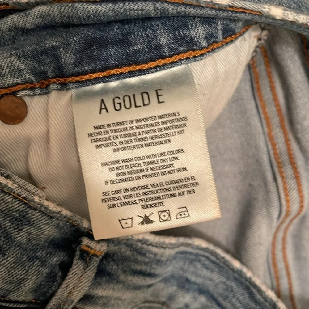 AGOLDE Sophie High Rise Ankle Crop Vertigo‎ Distressed Jeans women’s Sz 26 Blue